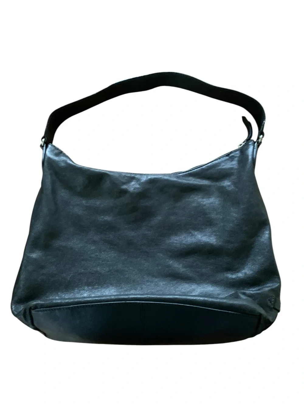 Cole Haan Avery Black Soft Leather Hobo Grommet II Purse